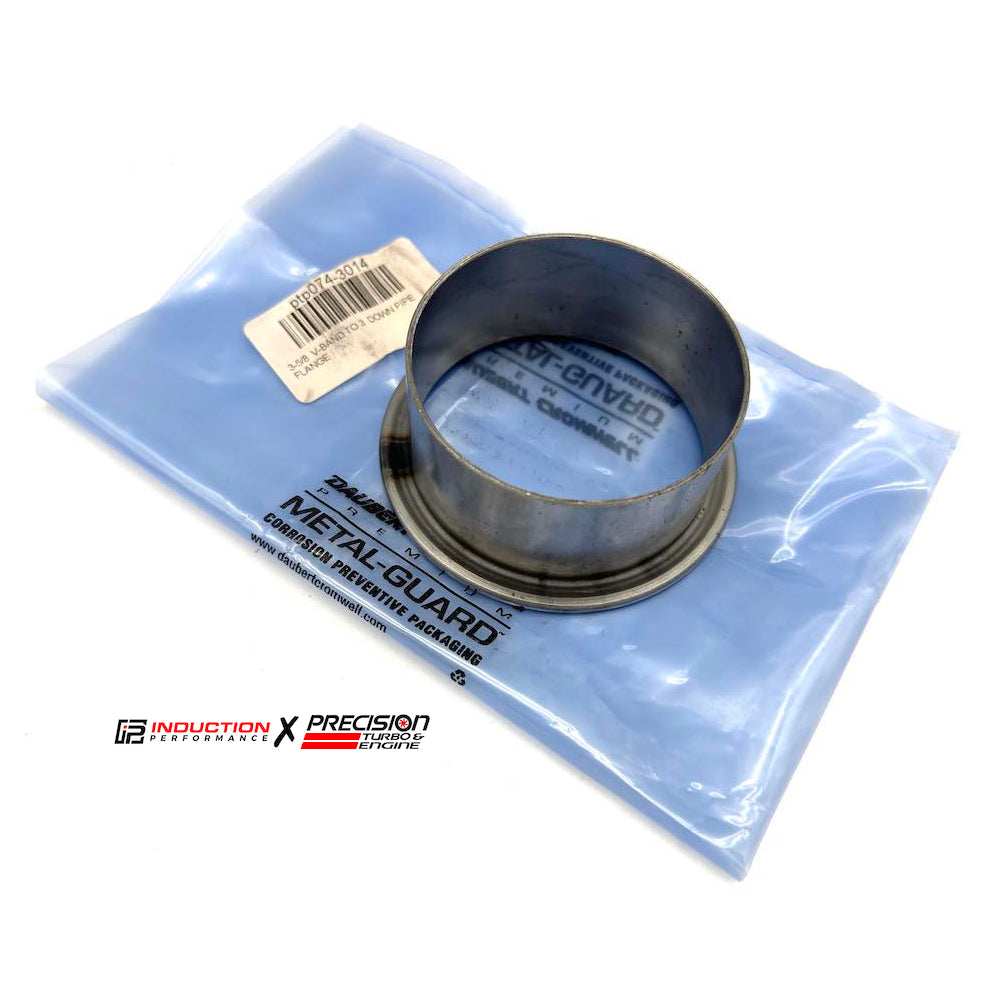 Turbo et moteur de précision – Boîtier de turbine T4 3 5/8" Bride de décharge en bande V vers tube de 3,5"