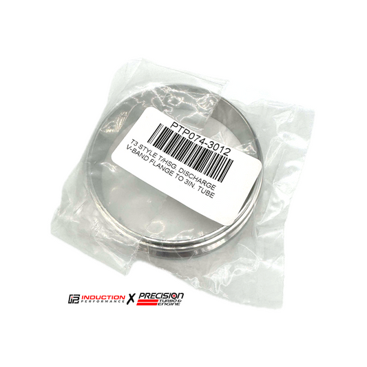 Precision Turbo and Engine -  T3 Turbine Housing V Band Discharge Flange to 3" Tubing