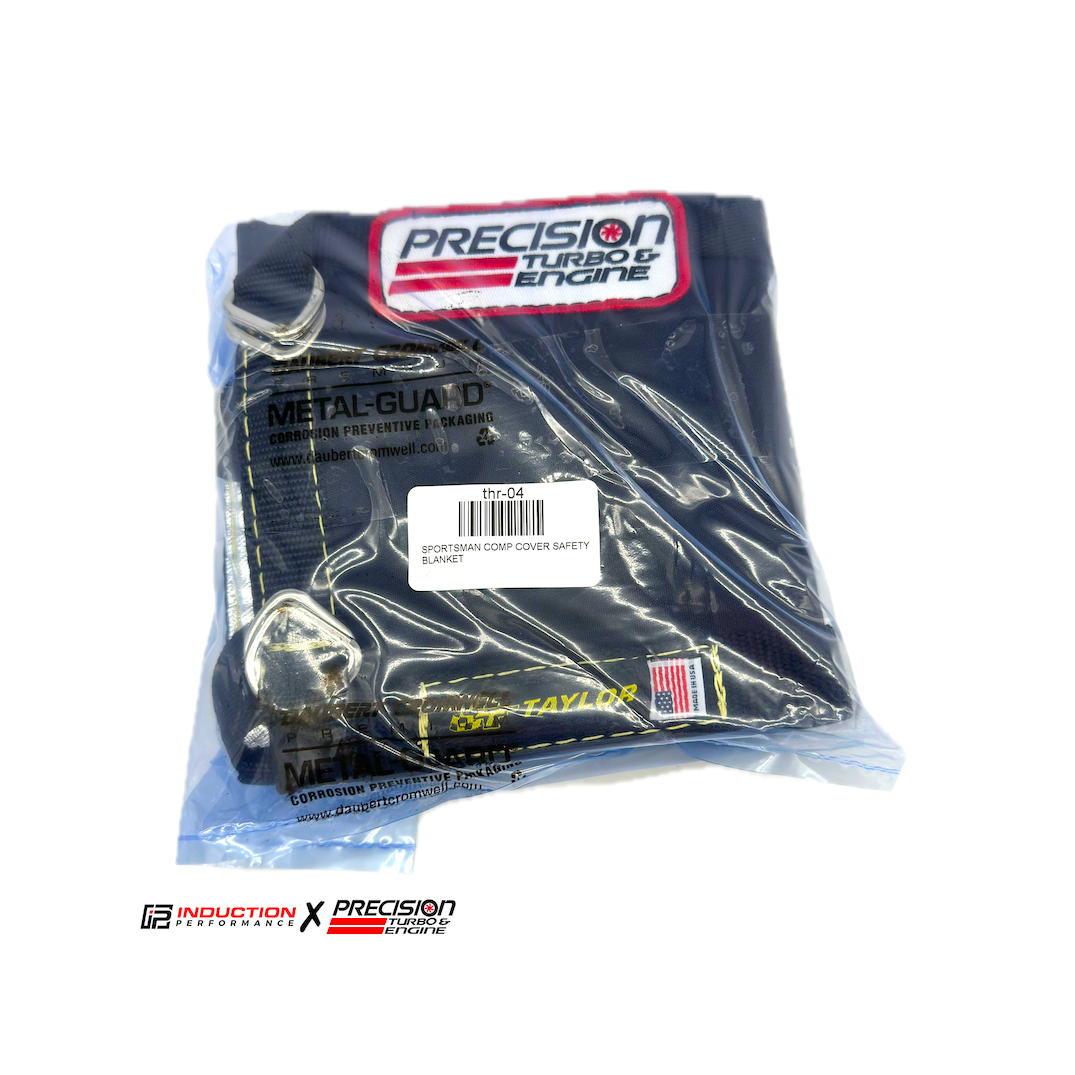Turbo y motor de precisión: manta de seguridad para cubierta de compresor Sportsman