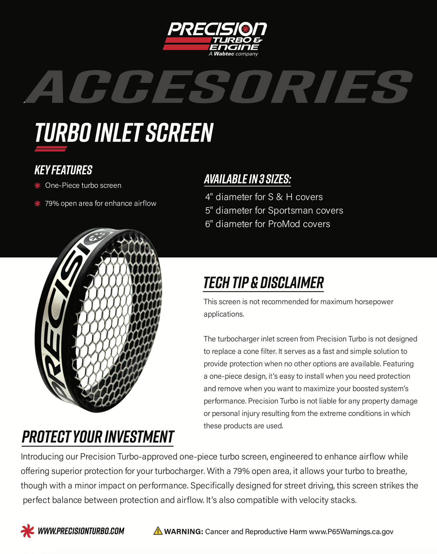 Turbo y motor de precisión: manta de seguridad con cubierta de compresor Pro Mod