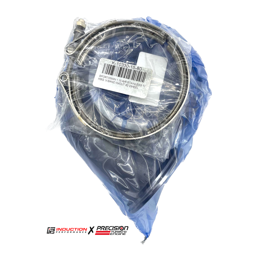Turbo et moteur de précision - Boîtier de turbine à bande en V en acier inoxydable Sportsman T4