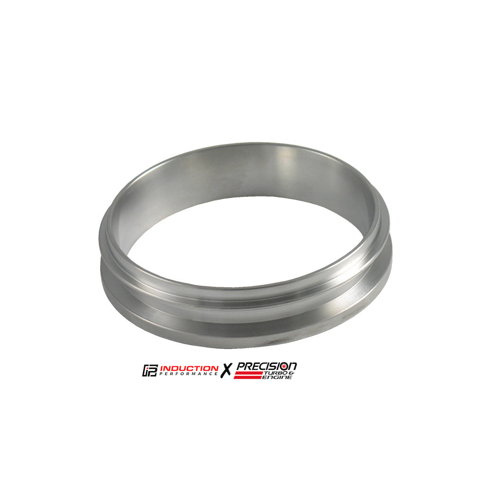 Turbo et moteur de précision – Boîtier de turbine T4 3 5/8" Bride de décharge en bande V vers tube de 3,5"