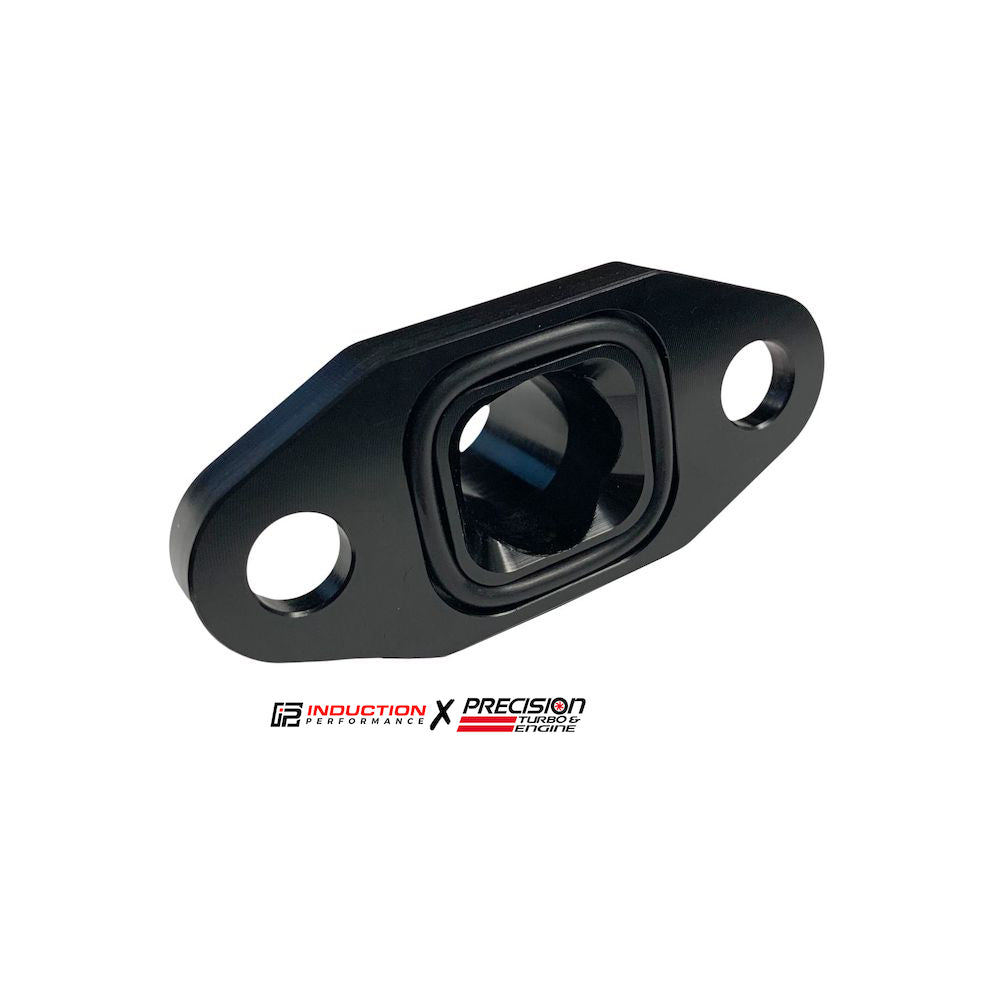 Precision Turbo and Engine - High Flow Oil Drain Flange & Oil Feed Fitting for T3 / T4 Turbochargers