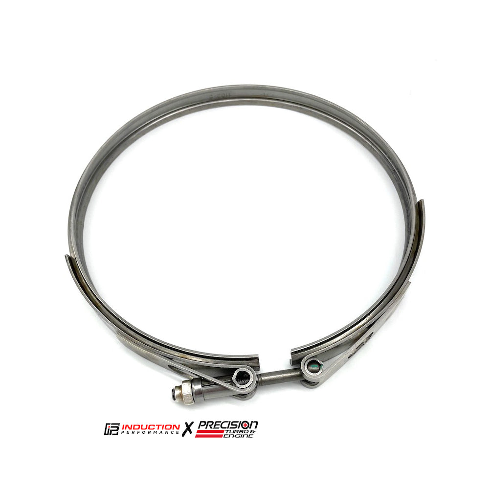 Turbo y motor de precisión: abrazadera de banda en V para la cubierta del compresor Sportsman a la sección central