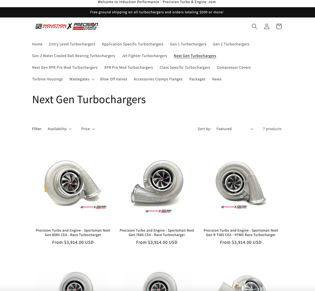 The Precision Turbo & Engine Next Gen Turbocharger line up is live!
