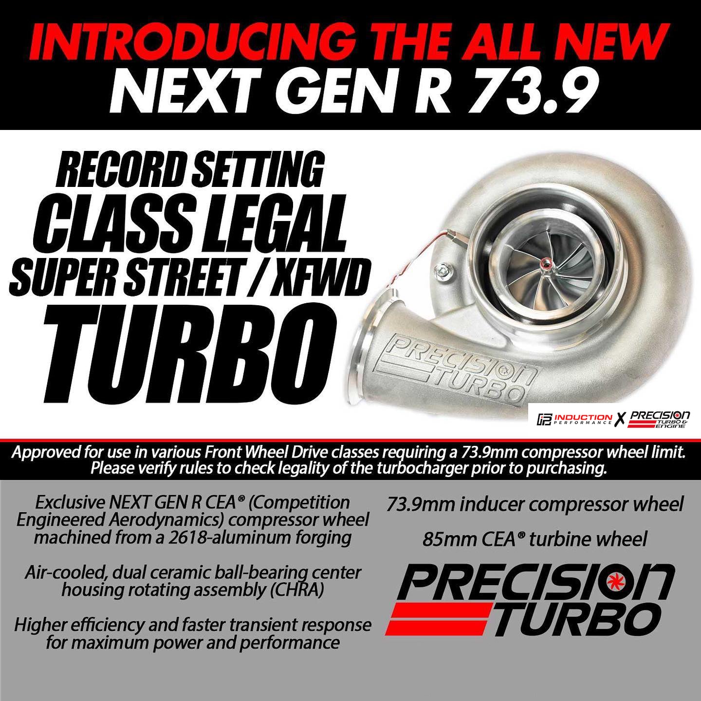 Precision Turbo and Engine - Sportsman Next Gen R 7385 CEA - XFWD Race Turbocharger