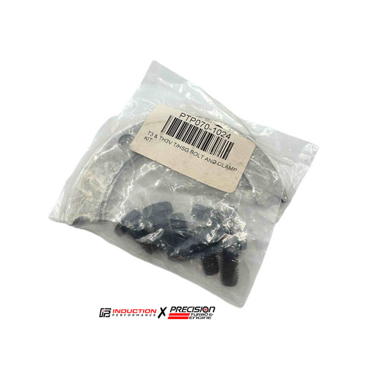Precision Turbo and Engine - Clamp and Hardware Kit for T3 & T3 V Band Turbine Housings