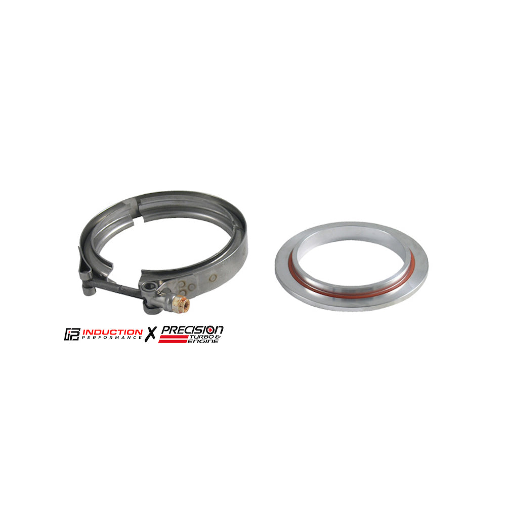 Precision Turbo and Engine - Sportsman and Pro Mod Compressor Cover Discharge Flange and Clamp Kit