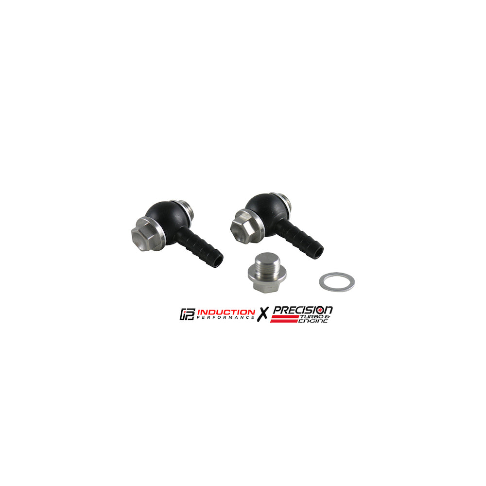 Precision Turbo and Engine - PTE Banjo Fitting Kit for PW39 Gen 2 39mm Wastegate - PBO085-2114