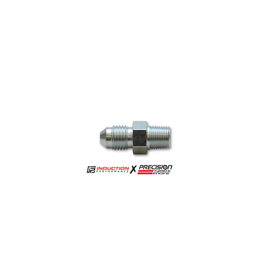 Precision Turbo and Engine - Oil Feed Fitting -4AN to 1/8 NPT Steel